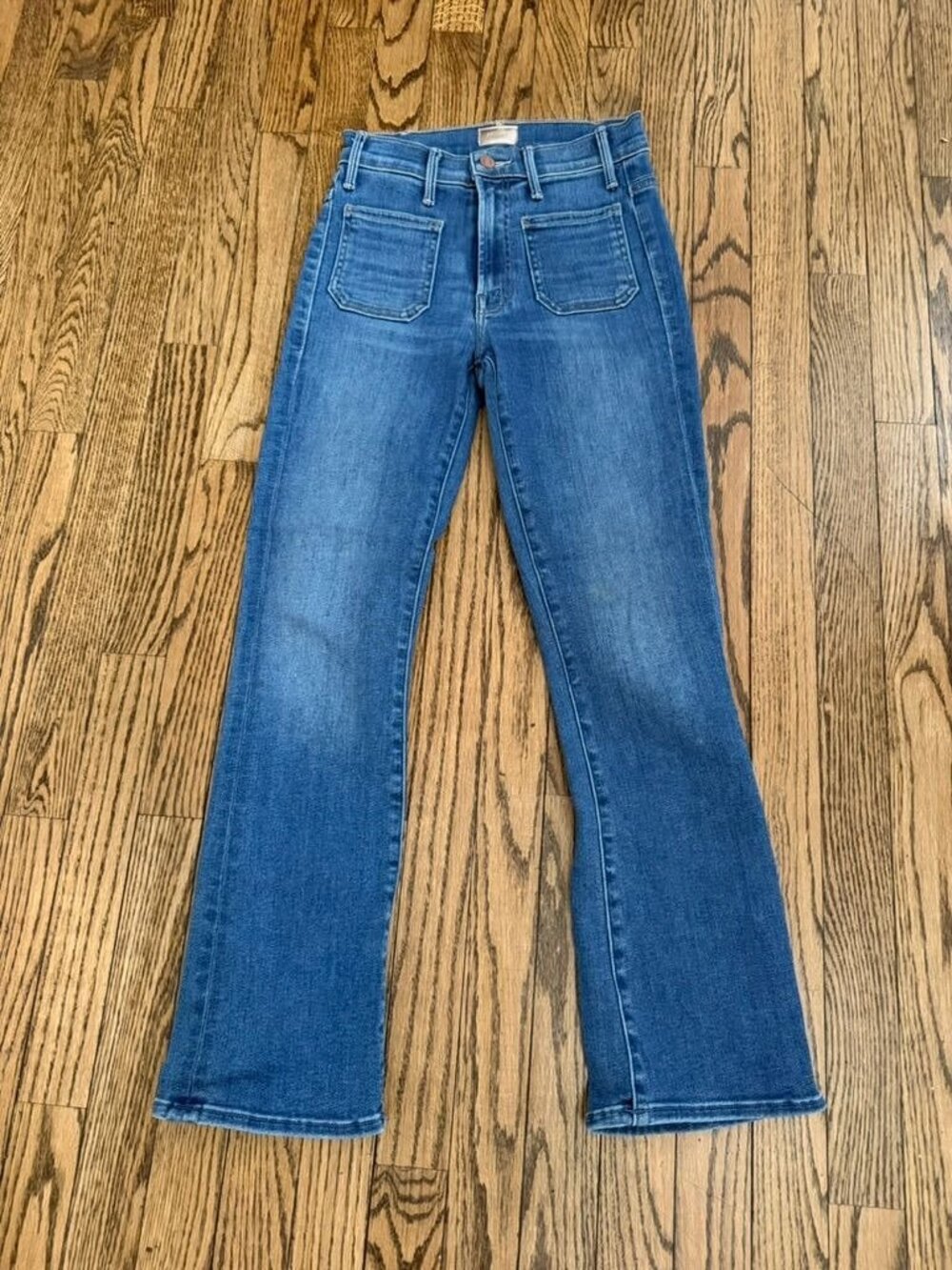 MOTHER Hustler Roller patch-pocket jeans 24